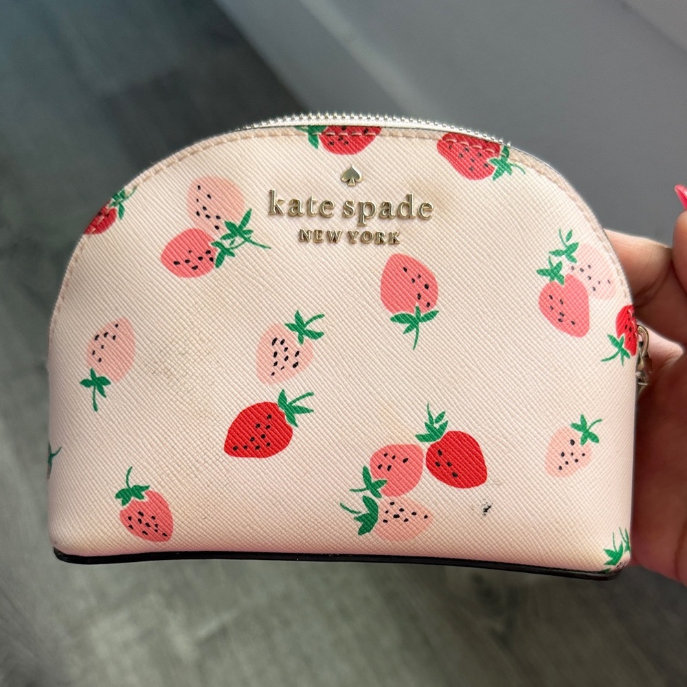 Kate Spade Kids Pink Strawberry Pouch
